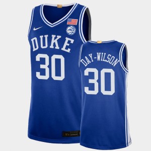 Men's Duke Blue Devils #30 Shayeann Day-Wilson Royal Limited College Basketball Jersey 717070-150