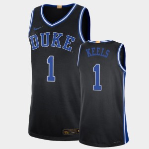 Men's Duke Blue Devils #1 Trevor Keels Black Basketball Alumni Limited Jersey 590315-967