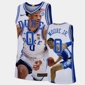 Men's Duke Blue Devils #0 Wendell Moore Jr. Royal 2022 March Madness Highlights Fashion Edition College Basketball Jersey 575033-812