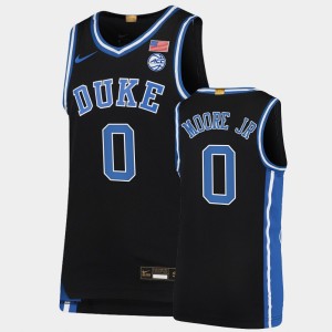 Men's Duke Blue Devils #0 Wendell Moore Jr. Black Limited College Basketball Jersey 617513-538
